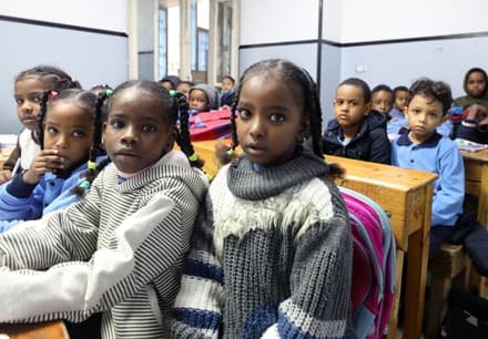 Children in Nigeria learning